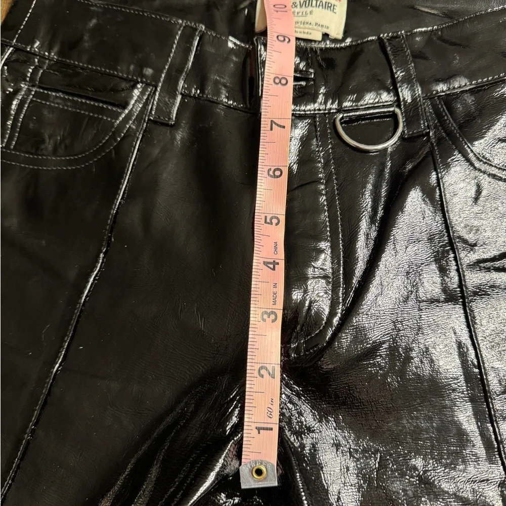 Zadig & Voltaire Peko Lambskin Leather Pants – Black – Size 36 – NWT